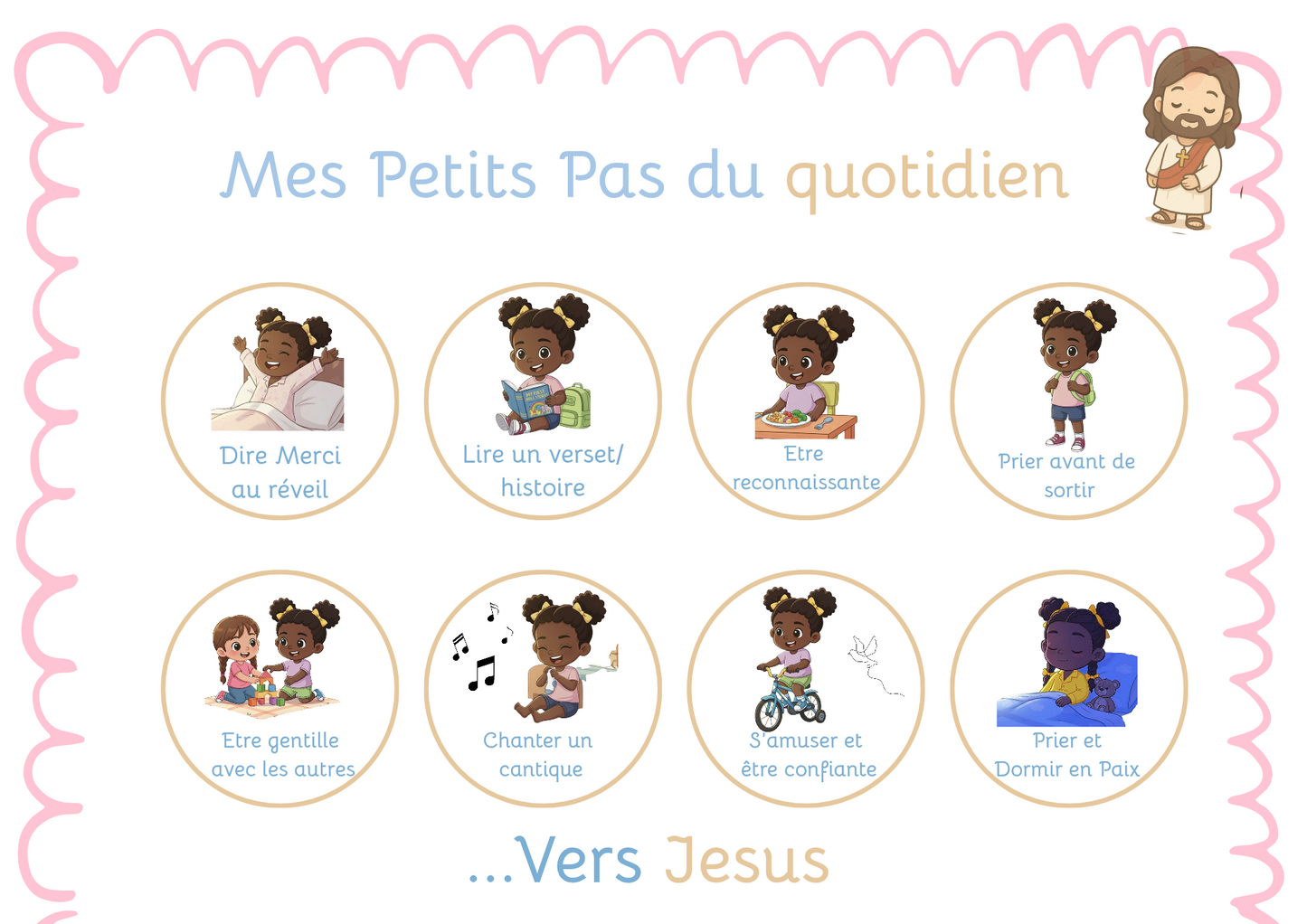 Routine enfant - Petits pas du quotidien vers Jesus
