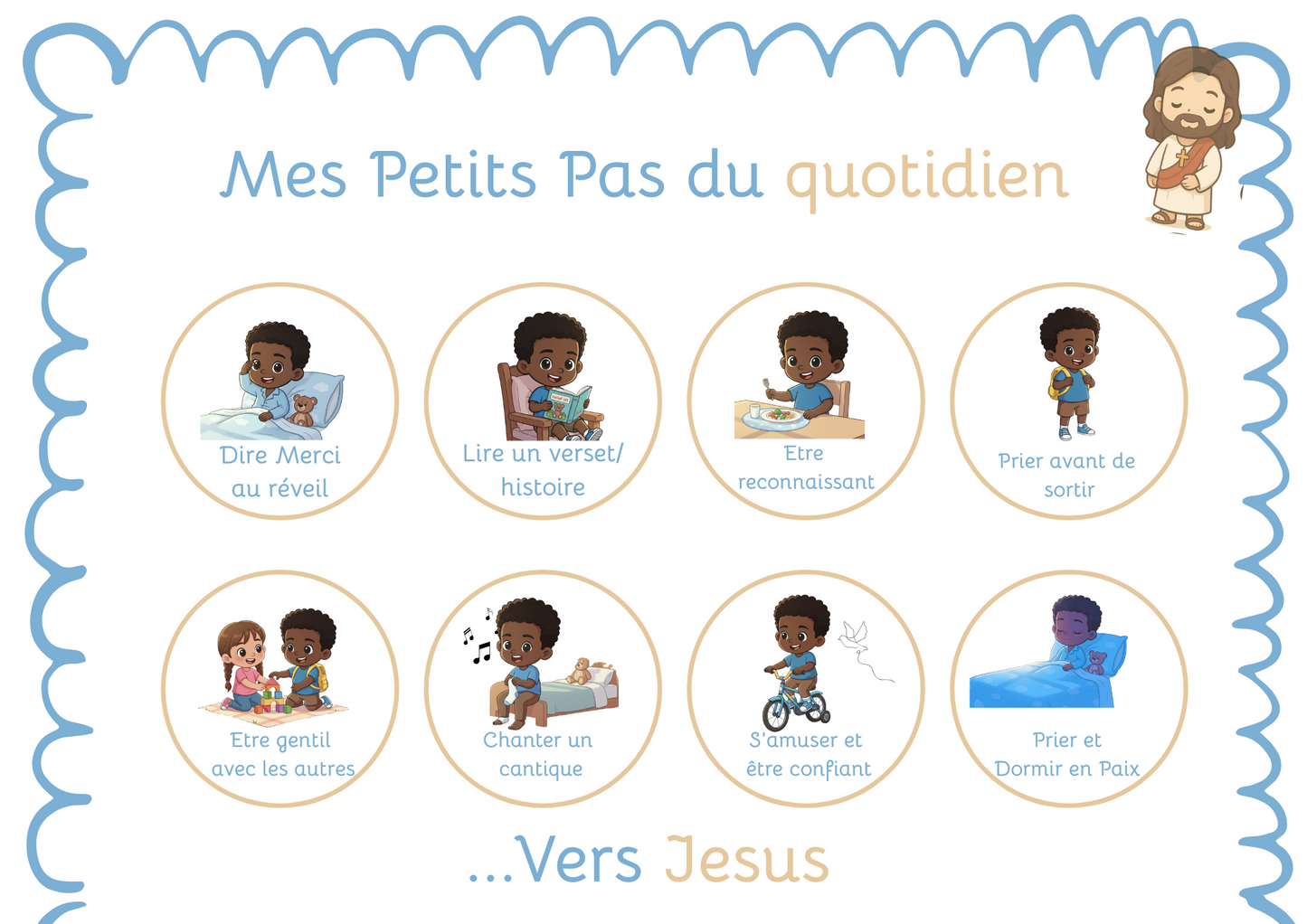 Routine enfant - Petits pas du quotidien vers Jesus