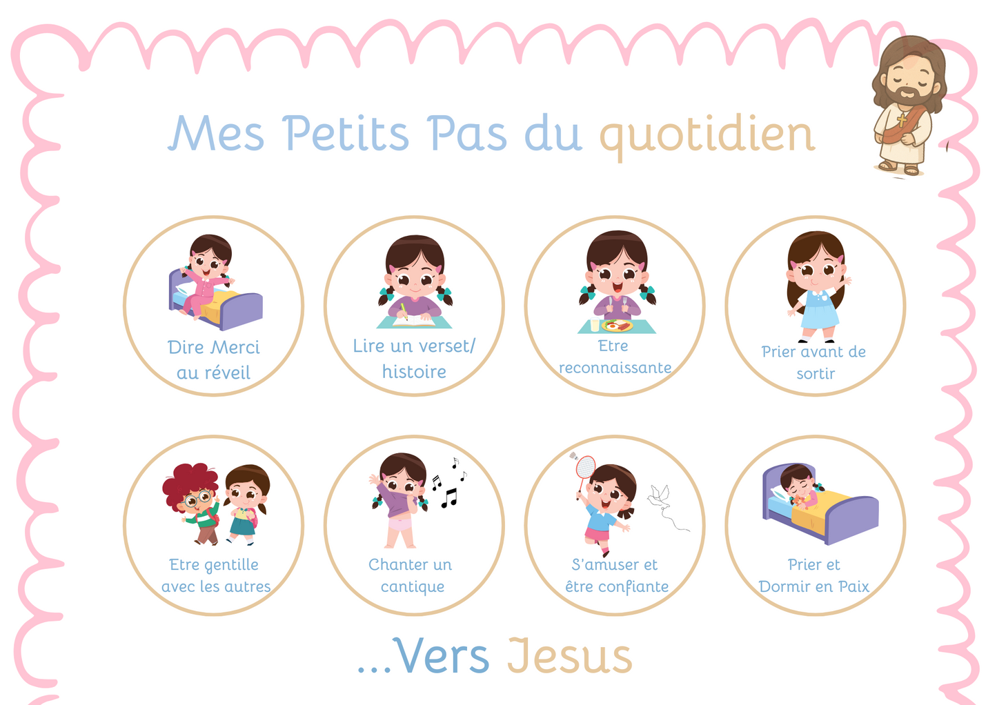Routine enfant - Petits pas du quotidien vers Jesus