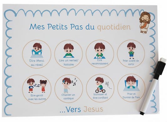 Routine enfant - Petits pas du quotidien vers Jesus